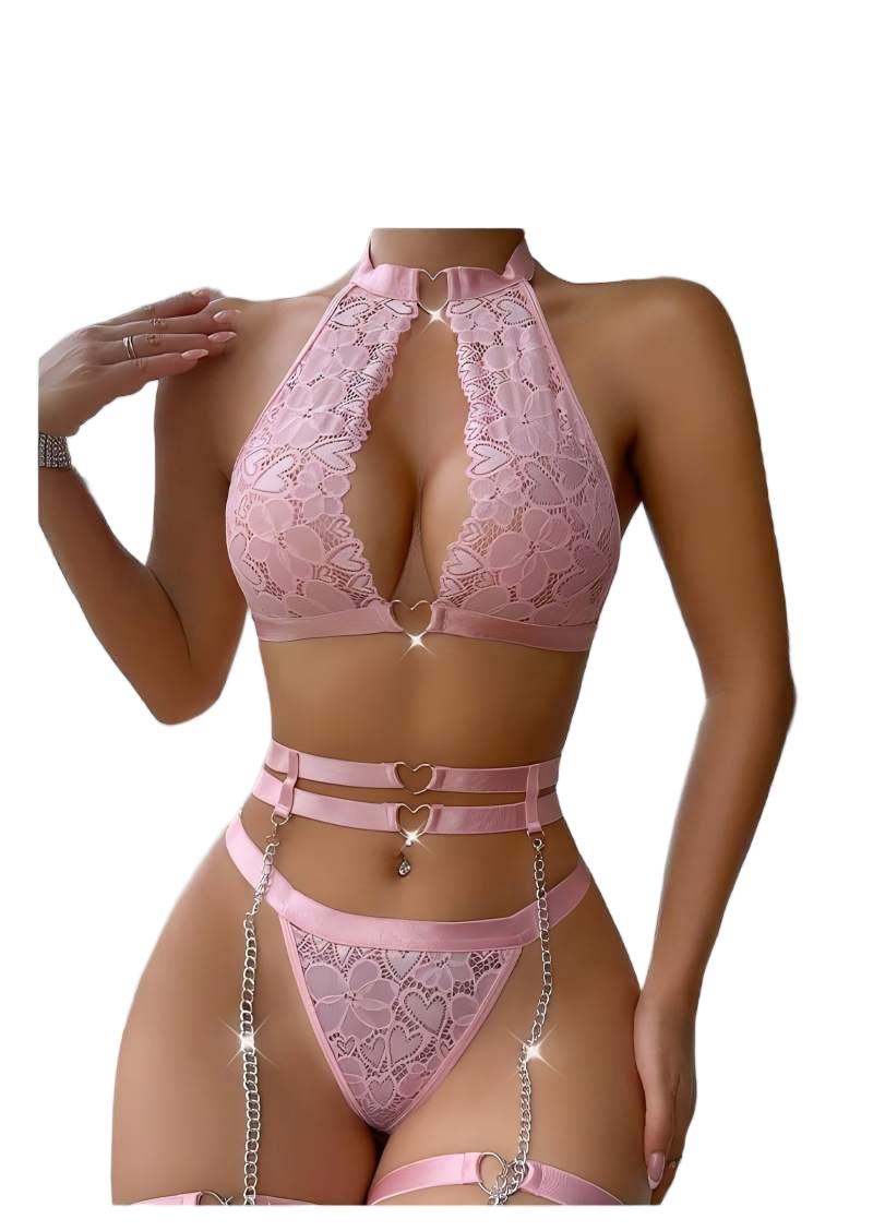 Minimizer Bra Women - Set Lingerie Seksi Push Up dengan