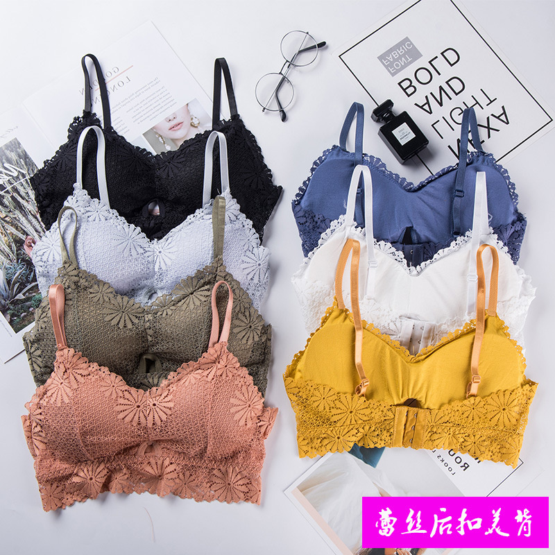 Sheer Bra Lace - Bra renda gadis seksi 3D, pakaian