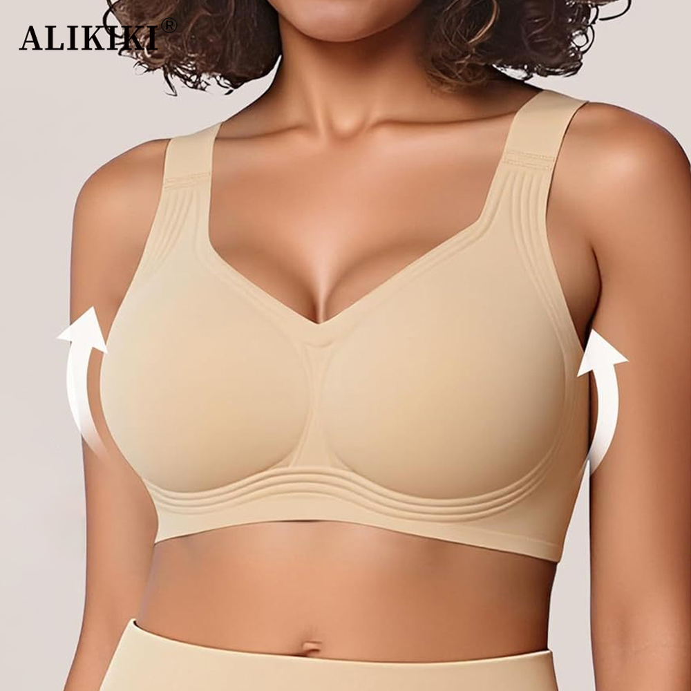 T Shirt Bra Seamless - Bra Jelly Push Up Tanpa Kawat,
