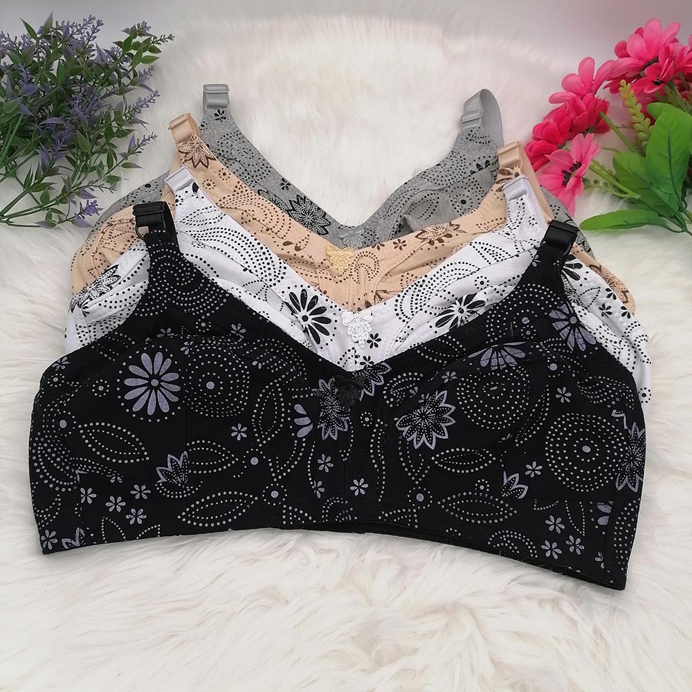 Full Coverage Bra - Bra wanita Cup besar tanpa kabel,